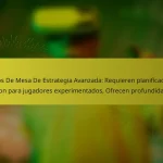 Juegos De Mesa De Estrategia Avanzada: Requieren planificación, Son para jugadores experimentados, Ofrecen profundidad